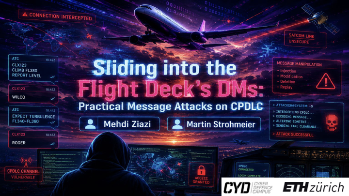 عرض DEF CON الرسمي لأبحاث أمن اتصالات CPDLC الجوية