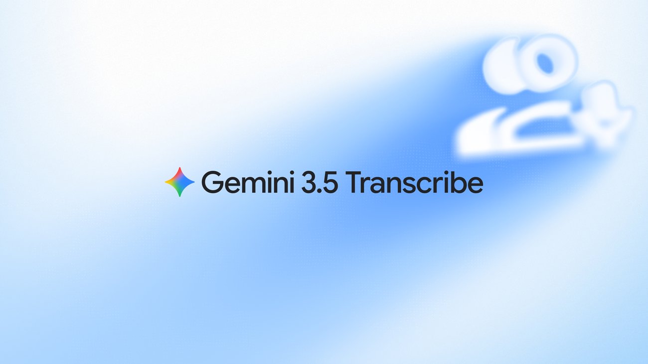 Gemini 3.5 Transcribe official launch artwork